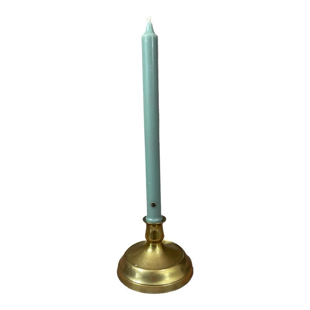 Vintage Brass Mid Century Modern Candle Holder EUC